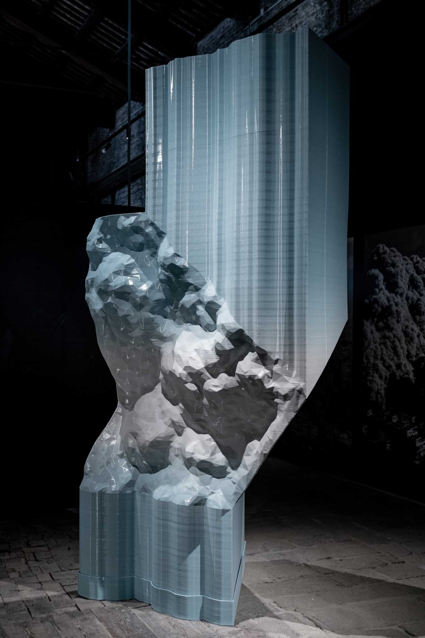 Plasticity en el Pabellón de Italia, Obra de Niccolò Casas en colaboración con Parley Ocean Plastic y  Nagami.
