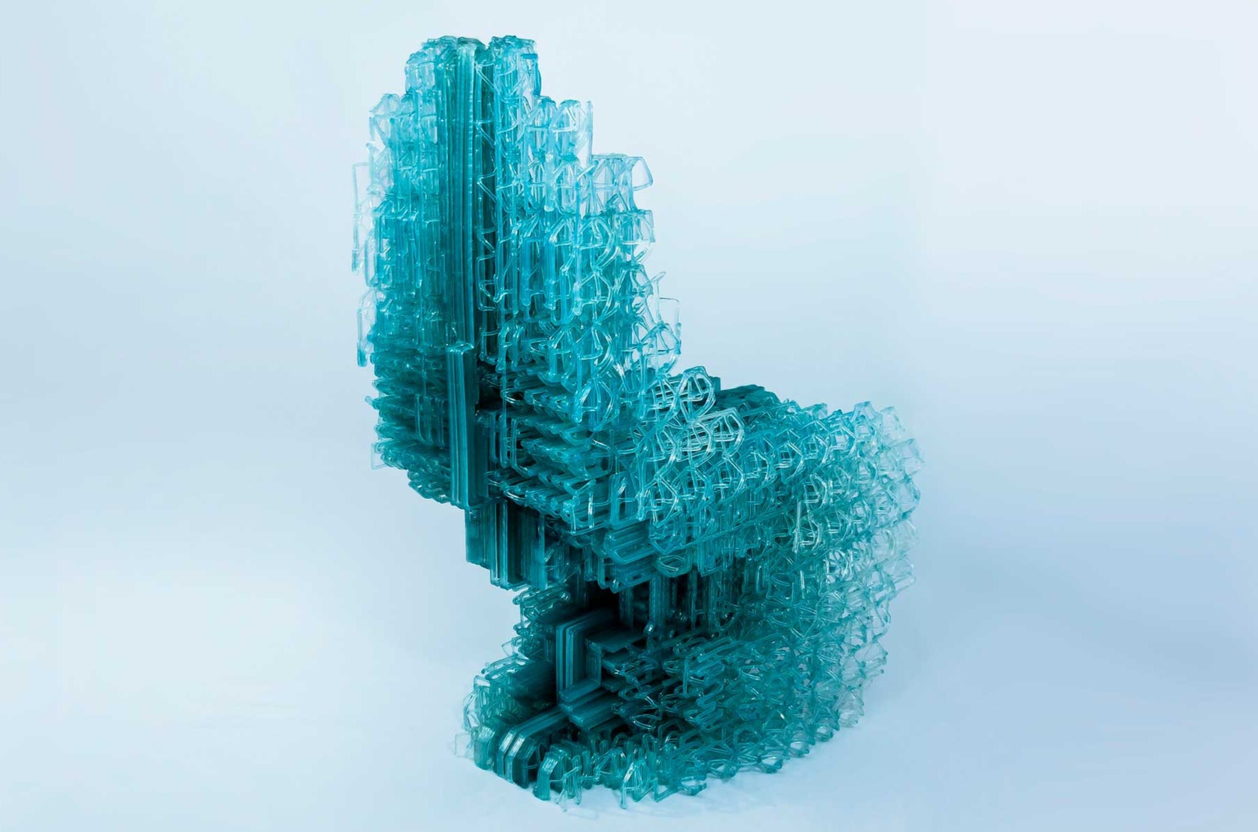 Voxel Chair expuesta en el Centro Pompidou de París.