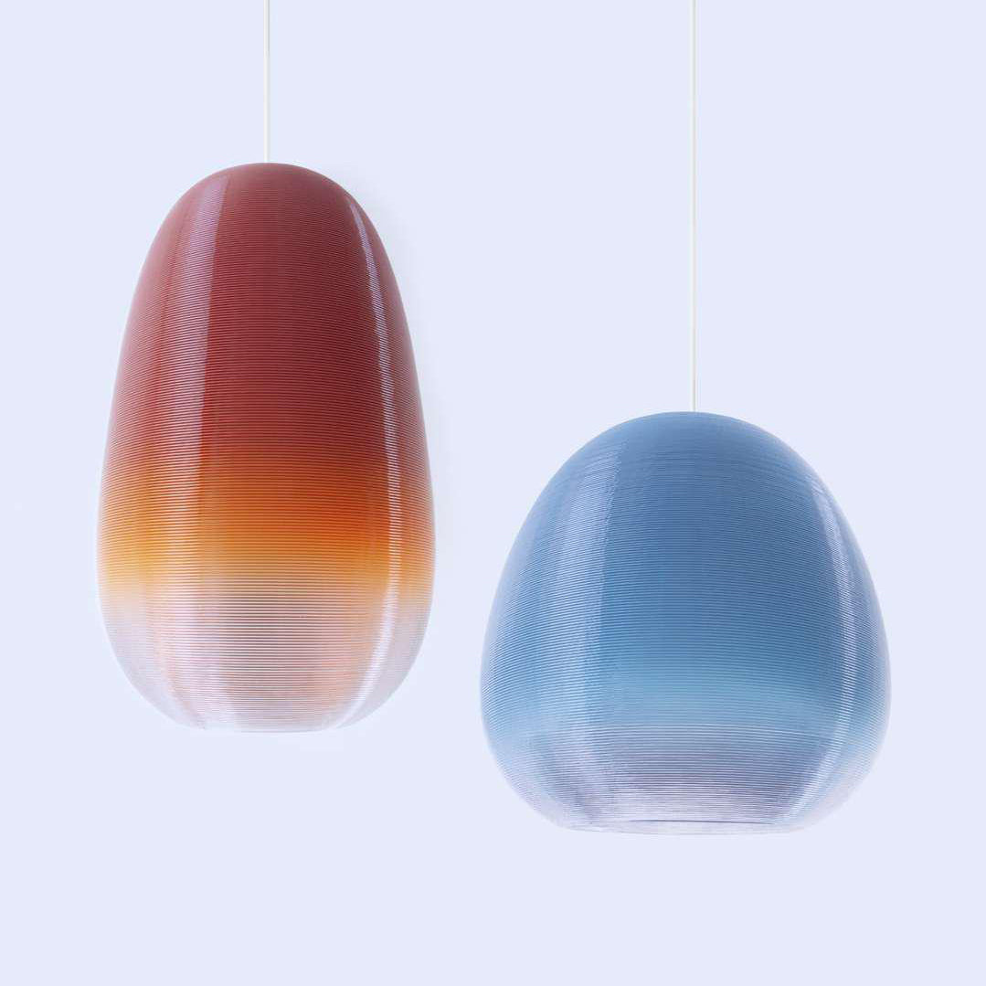 Rojo degradado Degradé Lamp