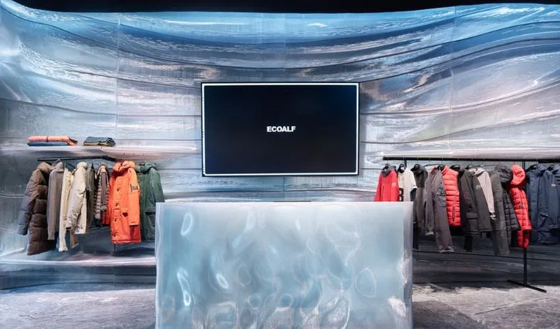 La nueva tienda de Ecoalf impresa en 3D a partir de plástico reciclado