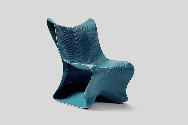 mawj is a 3D-printed armchair inspired by the waves of the Arabian Gulf