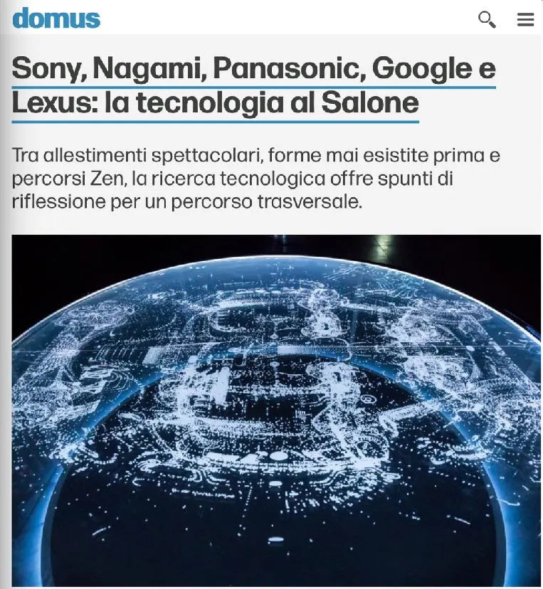 Sony, Nagami, Panasonic, Google and Lexus: technology at the Salone
