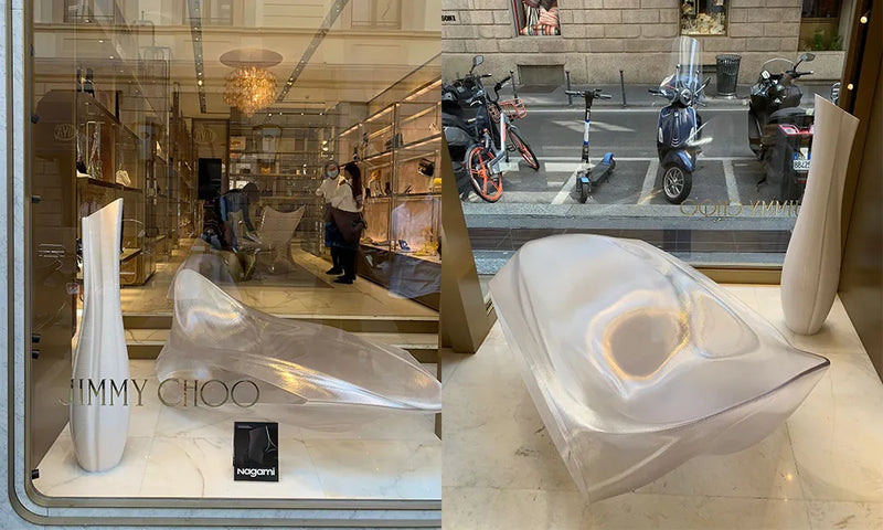 La stampa 3D di Nagami x Jimmy Choo al Supersalone