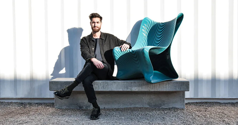 Riyad Joucka's 3D printed chair is inspired by undulating waves